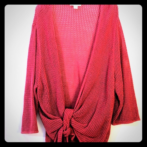 CJ Banks Sweaters - 🌸CJ Banks🌸Crochet Knit Oversize Shrug Sweater 3X